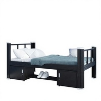 Lits superposés modernes en métal, simples et doubles, avec cadre réglable, silencieux et faciles à assembler, pour appartements et écoles