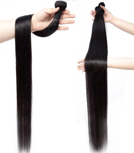 Extensions de cheveux humains vierges bruts, double épaisseur, cuticules alignées, non traités, 50g, lisses comme des baguettes, teintables, en trame - Product Image 6