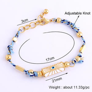 Démons oeil <span class=keywords><strong>amour</strong></span> protéger Bracelet <span class=keywords><strong>Amour</strong></span> turc nouage perlé Boho bijoux femmes amulette fête été plage saint valentin cadeau - Product Image 6