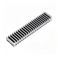Dissipateur thermique à ailettes droites en aluminium extrudé sur mesure, pour stator et rotor de moteur linéaire, avec laminage de silicium pour moteur linéaire