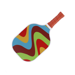 Juego de palas de pickleball de 13,4 mm de fibra de vidrio antideslizantes para entrenamiento con bolsa y pelotas - Product Image 5