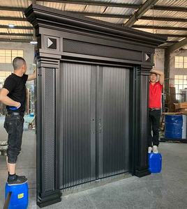 TECHTOP-Puertas dobles de acero personalizadas, industriales, comerciales, residenciales, modernas, clásicas, de doble hoja, resistentes, de acero, duraderas - Product Image 3