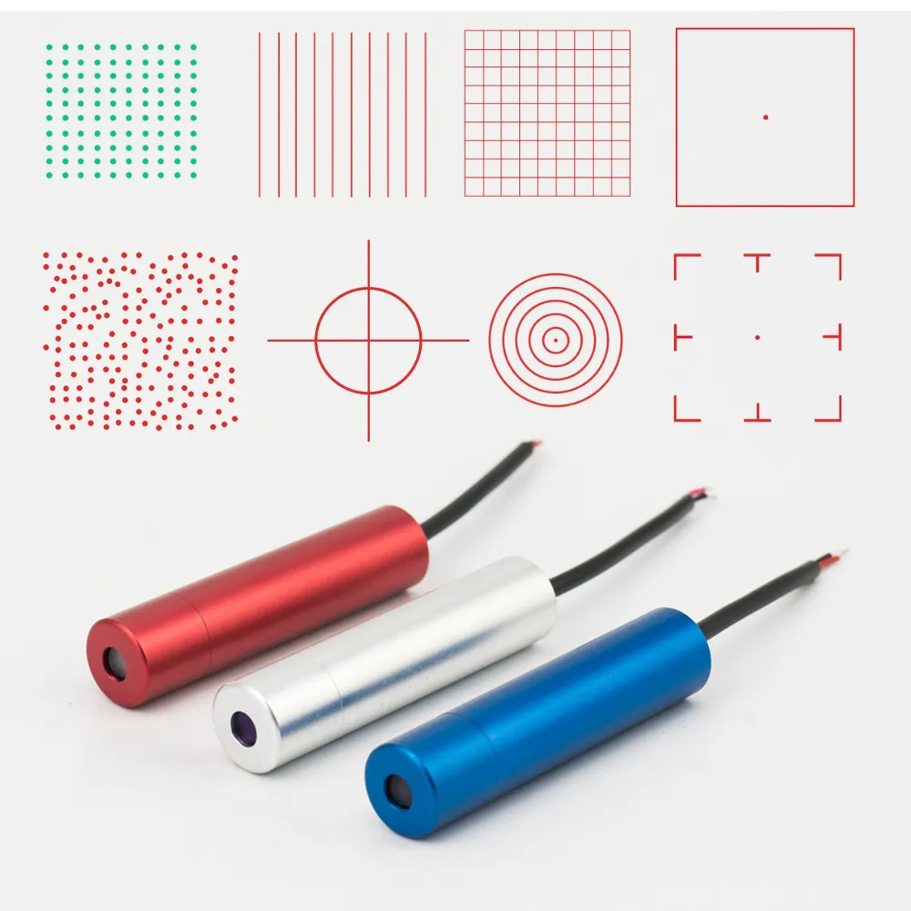 Altamente qualificato 20mw 40mw 50mw 450nm 405nm Maquina punta blu puntatore Laser a croce