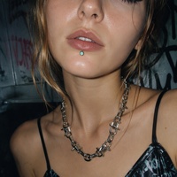 Bestseller ASTM-F136 Titane G23 à filetage interne avec Zircon Cubique, Labret, Clou d'oreille pour cartilage, Anneaux de lèvre, Série Basique, Bijoux de piercing