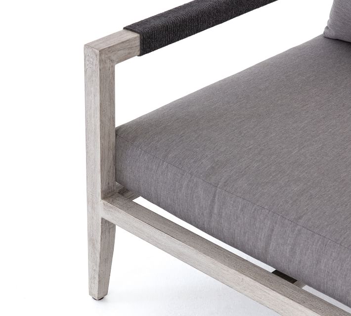 New arrival all weather outdoor furniture patio garden courtyard teak solid wood lounge chaise armchair
