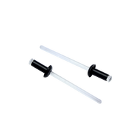 Rivets à pression en nylon PC, clips de fixation en plastique, rivets aveugles en plastique pour l'automobile, attaches en nylon PC pour la fixation des panneaux de tableau de bord
