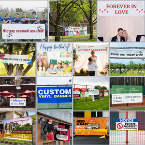 Logo personnalisé de haute qualité PVC Flex Material Business Sign Outdoor Vinyl Banner Printing for Commercial Windscreen Tennis Housing - Product Image 5