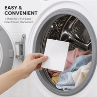 Feuilles de lessive pour linge frais, sans plastique, à base de bio-enzymes, bandes de savon dissolvables