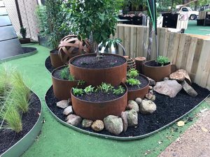 Outdoor Indoor Eco-Friendly Wholesale Home Raised Garden Hanging/Wall Mountable Corten Steel Flower <b>Planter</b> <b>Box</b> Hotel - Product Image 6