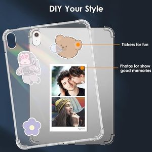 เคสใสแบบบางเฉียบสำหรับ <span class=keywords><strong>iPad</strong></span> ฝาหลัง TPU แบบนิ่มยืดหยุ่น2022รุ่น10th <span class=keywords><strong>iPad</strong></span> ขนาด10.9นิ้ว - Product Image 5