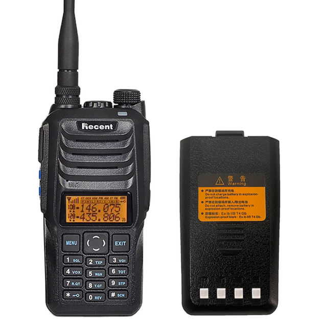 Marine RS-589E Recent Explosion-proof UHF VHF Dual Band Two Way Radio / VHF Handheld Walkie Talkie With Explosion Certificate