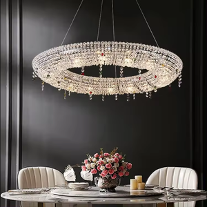 Suspension moderne de luxe en cristal pour hauts plafonds, villa et hôtel, lustre de salon, lustre de plafond haut de gamme - Product Image 4