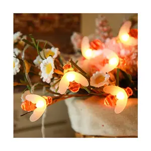 Outdoor Garland Christmas Battery Powered Fairy Honey Garden Led String Lights For Holiday Room Party Decoration