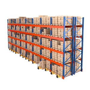 4 Tier Light Duty Steel Mezzanine Rack Adjustable Warehouse Shelving Foldable Durable Anti-Rust Powder Coated <b>Storage</b> <b>System</b> - Product Image 4