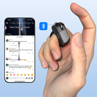 Anillo de Ratón Inalámbrico con Control Remoto y Panel Táctil para Teléfono, PC, Tiktok, Desplazamiento, Obturador de Cámara, Presentaciones, Clicker