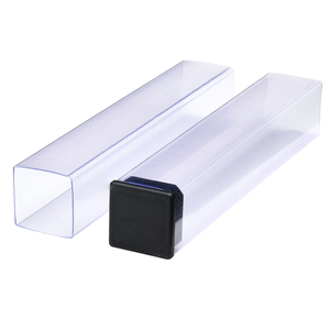 Transparentes PVC-Vierkantrohr, Unzerbrechliches Starres Kunststoffrohr für Verpackungsbox-Präsentation, Maßgefertigte Größen - Product Image 4