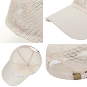 Casquettes de baseball trucker 6 panneaux en polyester entièrement respirantes pour l'été, protection solaire, activités de plein air et camping, casquettes snapback - Product Image 4