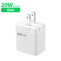 Cargador de Pared USB-C de Carga Rápida PD 3.0 de 20W con Protección OTP, Aprobado por PSE, para Teléfonos