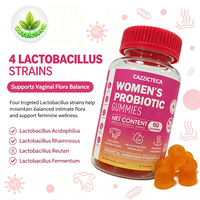 Gummies Probiotiques pour Femmes Marque Blanche avec Lactobacillus XOS et Érable Rouge pour la Flore Vaginale et l'Équilibre du pH OEM/ODM