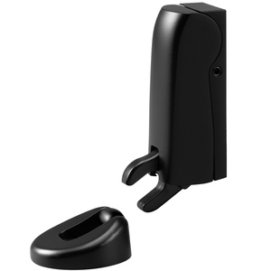 Fermaporta Idraulico Nero dal Design Moderno in Lega di Zinco, Installazione a Incasso per Porte in Legno, per Hotel, con Smorzamento in Acciaio Inossidabile - Product Image 1