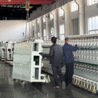 Machine à retordre les fils à grande vitesse et haute performance Kingkangda avec moteur PLC et boîte de vitesses pour coton et laine 1500 kg
