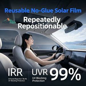 <span class=keywords><strong>Film</strong></span> teinté pour vitres de voiture, prédécoupé, réutilisable, pour une protection solaire facilement amovible, vente en gros - Product Image 4