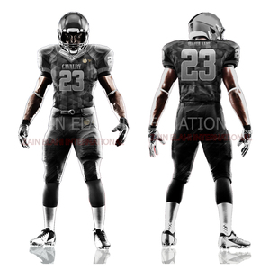 Meilleurs uniformes de football américain cousus 2024 avec design 3D par sublimation, respirants, grandes tailles, personnalisables, haute qualité - Product Image 4