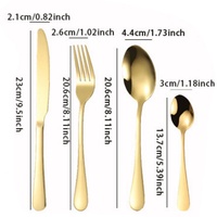 Ensemble de couverts modernes minimalistes en acier inoxydable SL-73 pour la restauration transfrontalière – Couteau, fourchette, cuillère de style occidental – Ensembles de 24/36/48 pièces pour steak