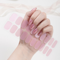 Autocollants populaires pour ongles, 22 modèles, enveloppements complets, sans UV, sans lampe, bandes de vernis gel