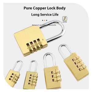 Factory Direct Hot Sale All Copper Four-Digit <strong>Code</strong> <strong>Lock</strong> Durable Digital <strong>Code</strong> <strong>Lock</strong> for Luggage Key Unlock Way Full Specifications - Product Image 5
