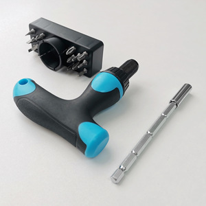 Lixin Tools 18Pc Wall Mounted Ratchet Screwdriver Crv <b>Bits</b> <b>Torx</b> Magnetic Set Metric Diy - Product Image 2