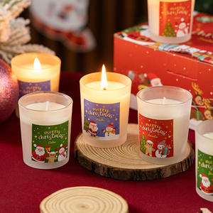 AIKUN Wholesale Factory Direct Luxury <b>Winter</b> Glass Jar <b>Candle</b> Pure Soy Wax Luxury Scented <b>Candle</b> with Custom Logo Packaging - Product Image 3