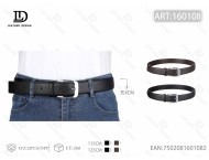 Cinturón de hombre con hebilla de aleación biselada de 4.0 cm, estilo casual sólido - Product Image 1