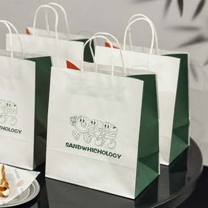 Bolsas de Papel Kraft para Empacar Pan y Donuts Mini Blancos, Impresas Personalizadas, de Grado Alimenticio - Product Image 3