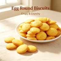 Mini biscuits ronds aux œufs croustillants, saveur œuf, vente en gros, collation de loisirs, biscuits ronds aux œufs pour enfants, pique-nique, fête, petit-déjeuner