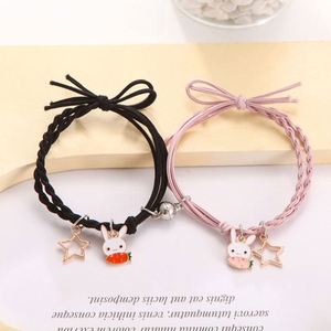 Pulseras de Diamantes Pequeñas con Diseño de Dibujos Animados Yuanchen para Unisex, Estilo Lindo, para Parejas, Bandas de Aleación y Goma con Imán, Regalo para Novio - Product Image 6