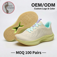 Chaussures de course pour femmes à plaque carbone, respirantes, légères, amortissantes, à bout large, OEM ODM, logo personnalisé, été, faible MOQ 100 paires