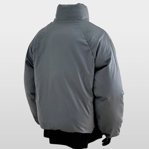 YUCHEN Fabricant OEM Veste polaire noire de haute qualité pour hommes avec impression extérieure et mode - Product Image 4