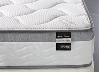 Matelas à ressorts à haute densité avec sommier intégré, prix compétitif, disponible en tailles double, queen, king et simple