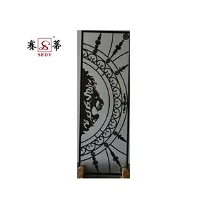 decorative glass for house, office, wrought iron design