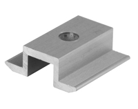 Pince de fixation solaire avec goupille en aluminium anodisé pour panneau solaire de toit pour installation photovoltaïque