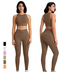 Vêtements de sport personnalisés OEM de haute qualité pour femmes ensembles de yoga ensembles d'entraînement de fitness soutien-gorge leggings vêtements de sport vêtements de sport - Product Image 1