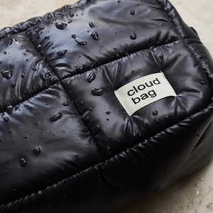 Customized Logo Lightweight Quilted Nylon Travel Zipper PU PC <strong>Cosmetic</strong> Toiletry Organizer Makeup <strong>Bag</strong> - Product Image 3