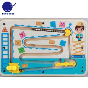 New Mountable Lôi Cuốn Trẻ Em Đồ Chơi Giáo Dục Tường Hoạt Động Bằng Gỗ Bận Rộn Ban Trò Chơi Cho Trẻ Em Bán Buôn - Product Image 6