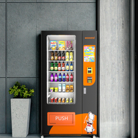Máquina Expendedora de Bebidas Refrigeradas al por Mayor, con Soporte para Pago con Tarjeta de Crédito y Efectivo, OEM/ODM, Máquina Expendedora Personalizada de Alimentos, Snacks y Bebidas