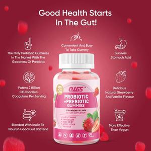 Женский пробиотик для здоровья влагалища клюквенные Мармеладные пробиотики улучшают физическую форму для женщин - Product Image 3