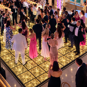 Luces LED para Pista de Baile de 50x50 cm, Efecto de Floresación 3D de un Solo Color, Cuerpo de Vidrio, Clasificación IP55, para Fiestas, Bodas, Eventos de DJ - Product Image 2