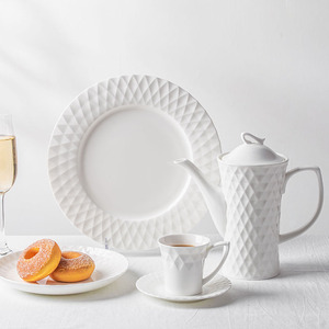 Service de vaisselle en porcelaine blanche chinoise, vaisselle en porcelaine fine, service de vaisselle à fruits, vaisselle vintage blanche, service de plats <span class=keywords><strong>Pito</strong></span> - Product Image 2