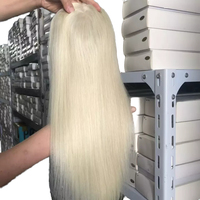 Tupé rubio ceniza para mujer 100% sistema de reemplazo de cabello humano crudo tapa de silicona recta piel delgada Topper de base de PU completo para mujer