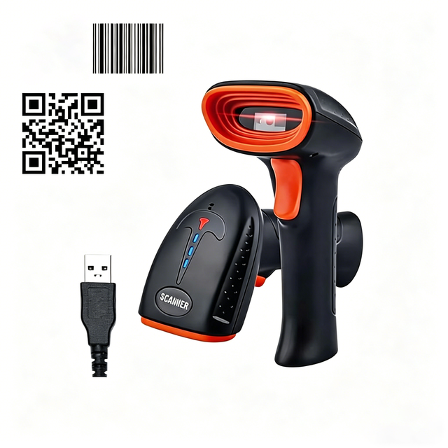 TA20 Automatic Scan Screen Barcode Handheld 1D 2D QR Code Reader Wired Barcode Scanner
